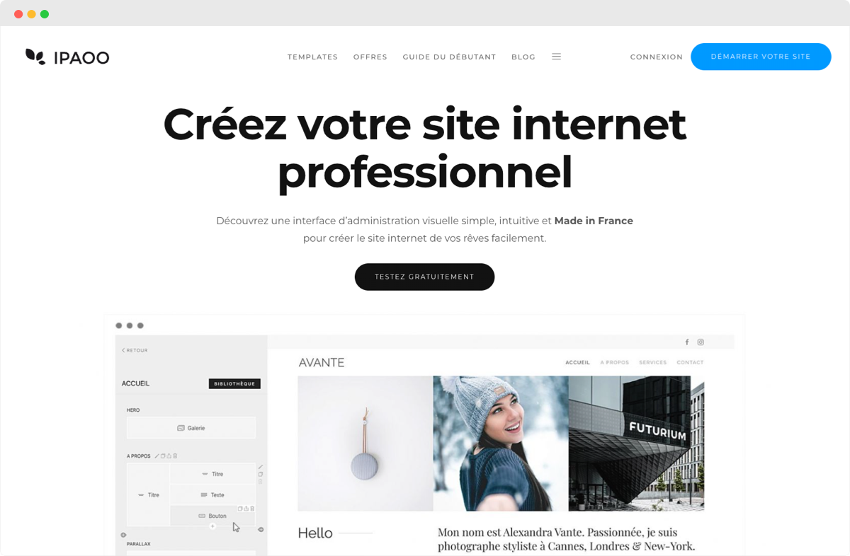créer un site web professionnel