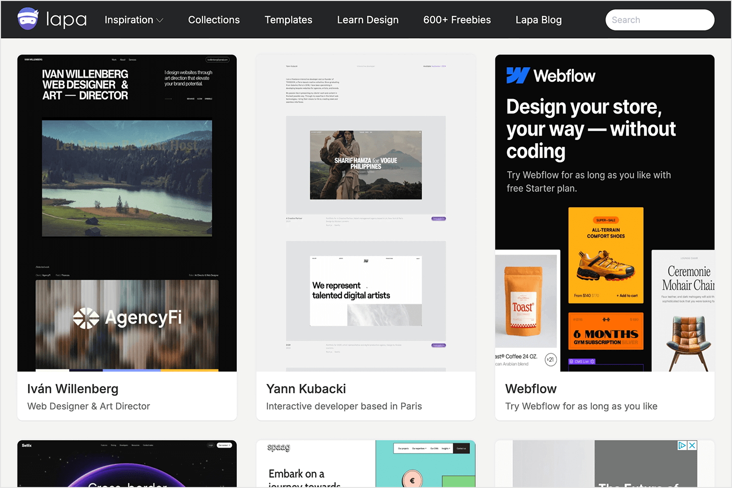 design des sites web