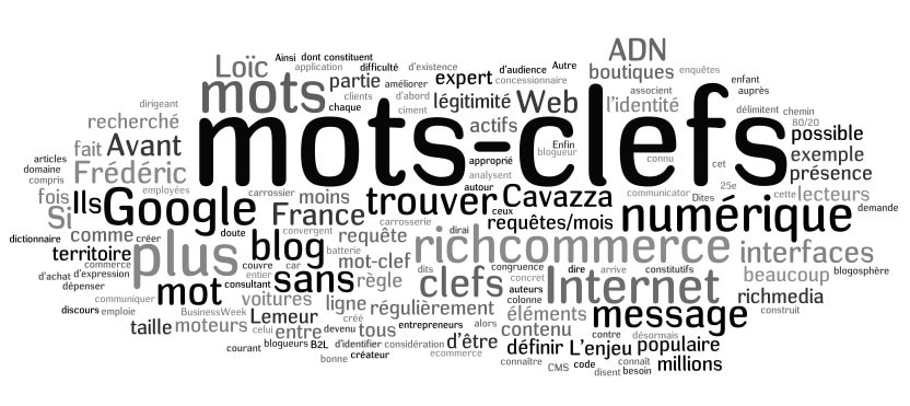 mots clés pour referencement